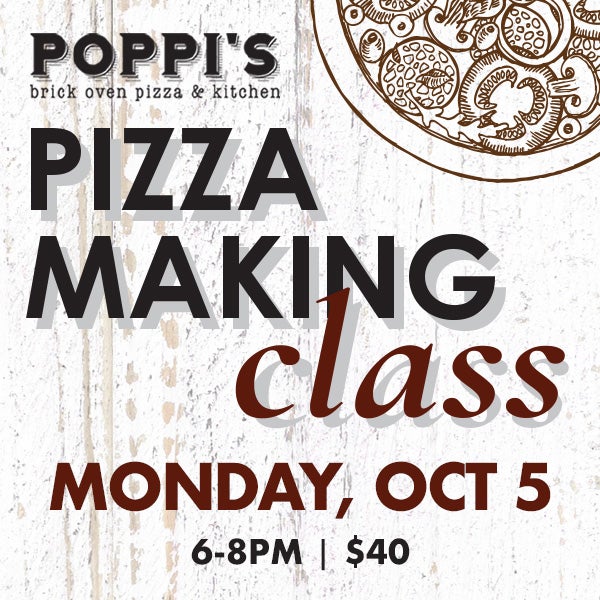 Adult Pizza Making Class — Monday, October 5, 2026